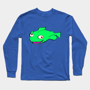 Green fish Long Sleeve T-Shirt